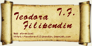 Teodora Filipendin vizit kartica